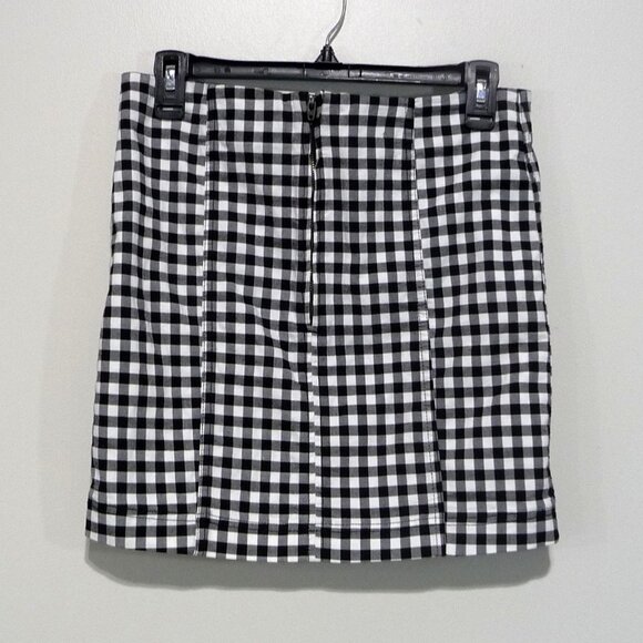 FREE PEOPLE Modern Femme Gingham Mini Skirt 10 - Picture 7 of 7